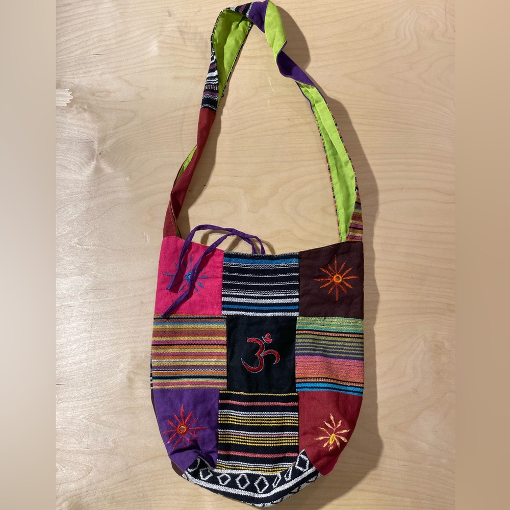 Multicolor Patchwork Shoulder Bag (Ms) - image 3